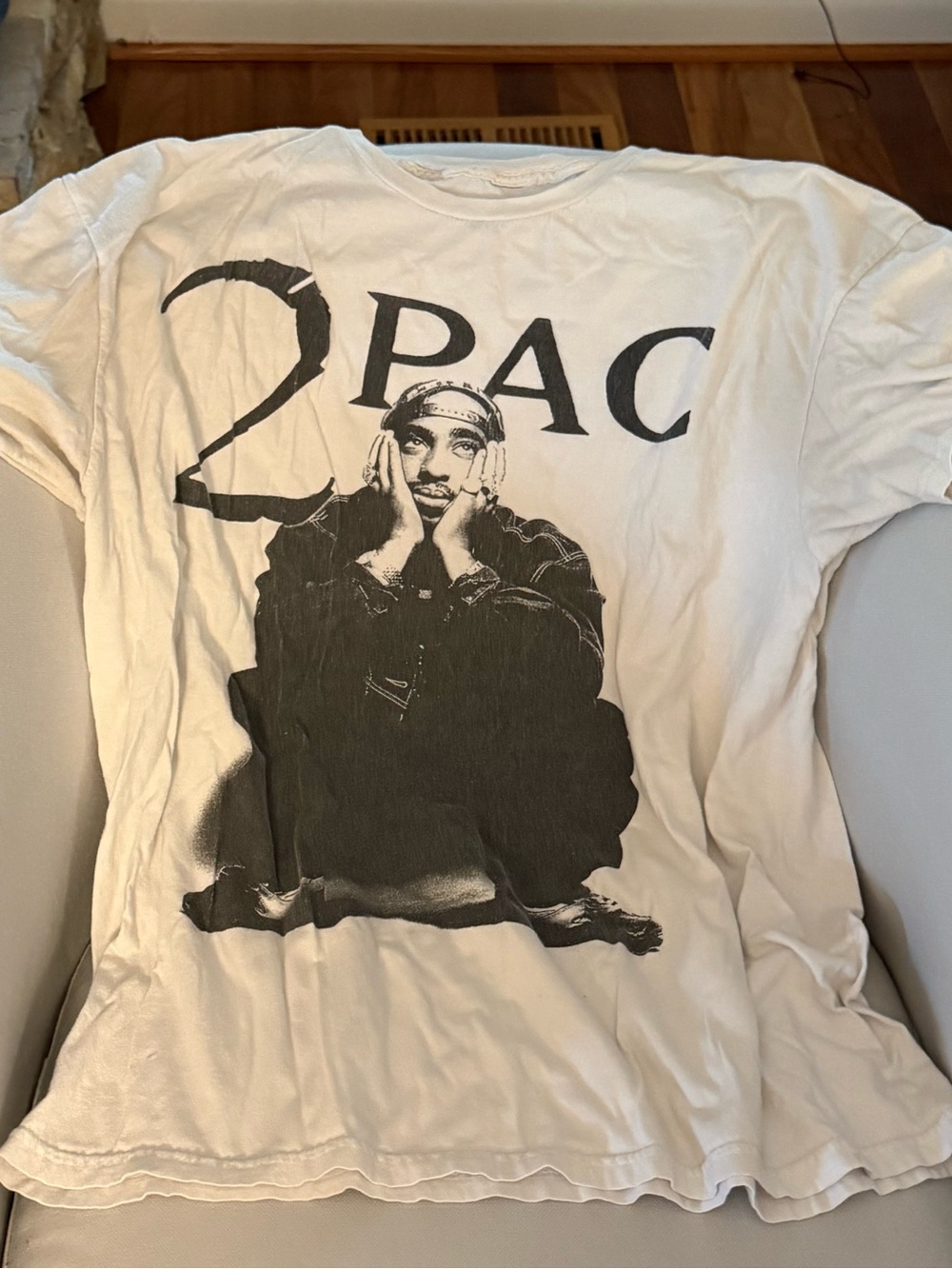 White Short-Sleeve Graphic Tee - 2PAC Print